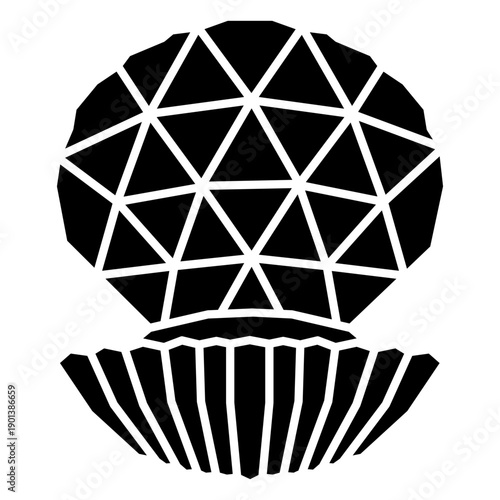 Frontal clam shell polygonal cut out