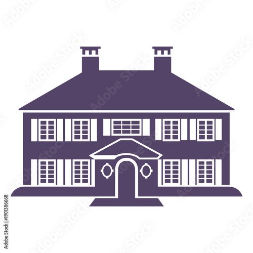 Elegant two stories symmetrical house