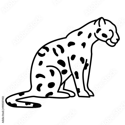 Stroke cheetah animal