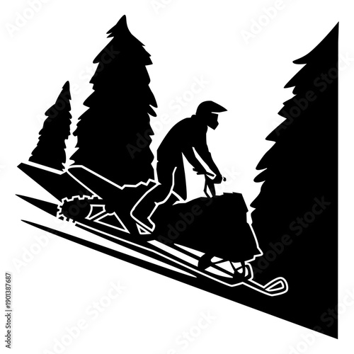 Snow mobile driving cut-out
