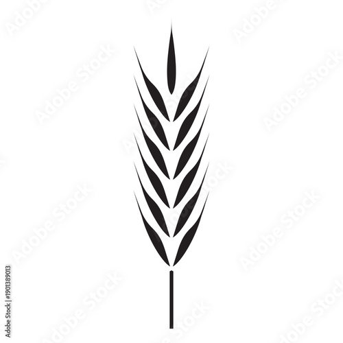 Pointed wheat spike cut-out