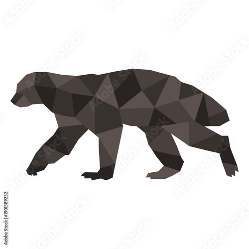Color polygonal badger profile