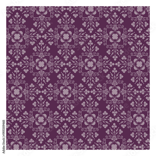 Vintage and stylish purple wallpaper