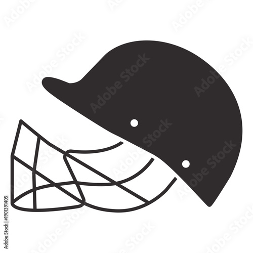 Cricket helmet profile cut out