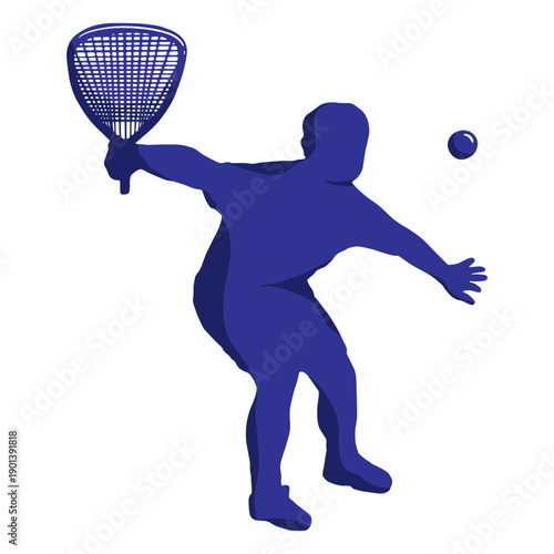 Tennis player duotone