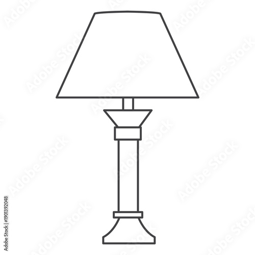 Triangular lamp shade stroke