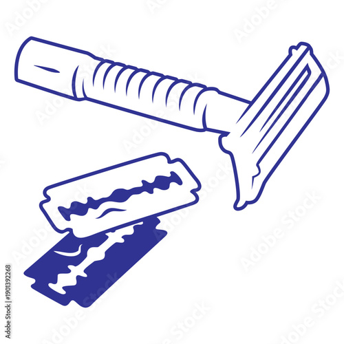 Old school stroke shaving razor