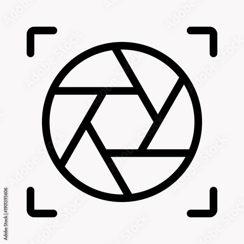 Camera Access Permission Rounded Outline Icon