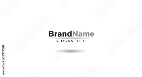 Brand Name Logo Template Placeholder Design.