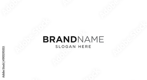 Brand Name Logo Template Placeholder Design.