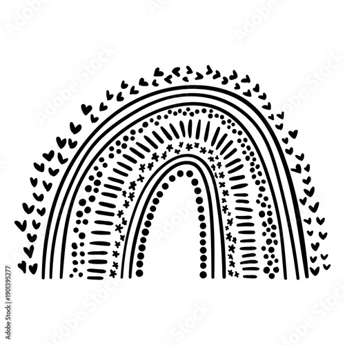 Heart's raibow stroke