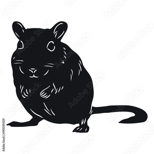 Gerbil up front cut out