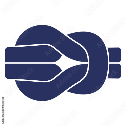 Simple sailing knot cut out element