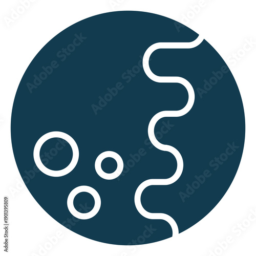 Full moon geometric cut out element