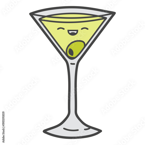 Drinking cocktail cute