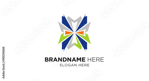 Free Download Colorful Star Logo Design Template. - GFXLoad