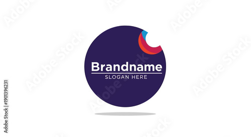 Corporate Logo Design Template with Placeholder.