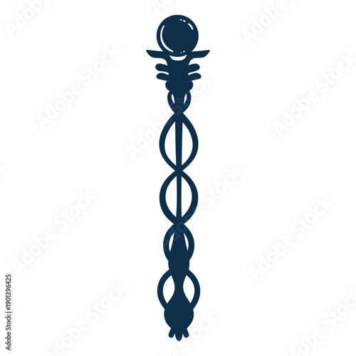 Carved staff cut out