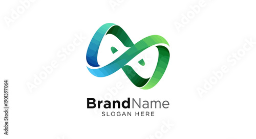 Infinity Logo Design with Gradient Colors.
