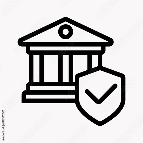Regulatory Compliance Law Rounded Outline Icon