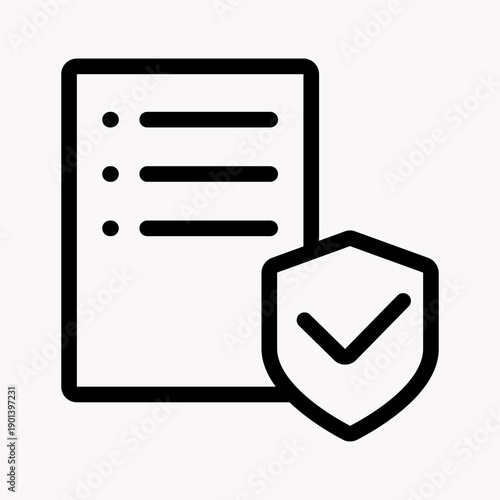 Regulatory Compliance Document Rounded Outline Icon