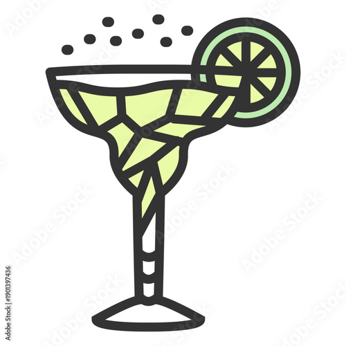 Margarita color stroke