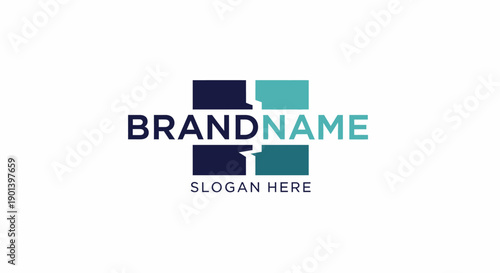 Modern Brand Logo Design Template Placeholder.