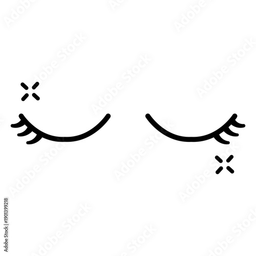 Lash extension stroke