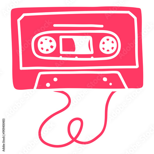 90's cassette cut out