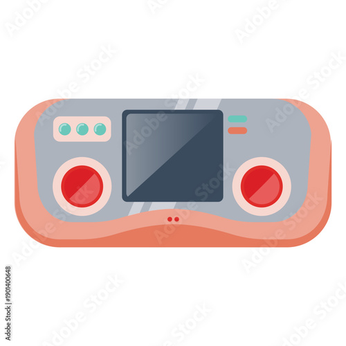Square joystick with screen semi flat