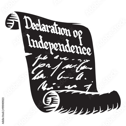 Declaration of independence cut out