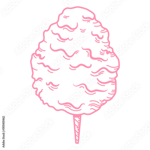 Cotton candy food stroke