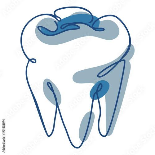 Single molar continuous line
