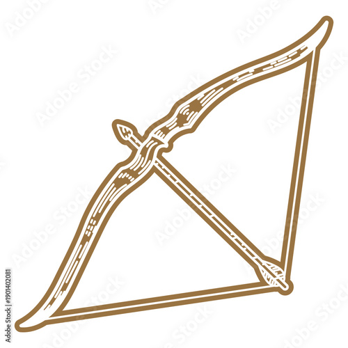 Short bow and arrow archery