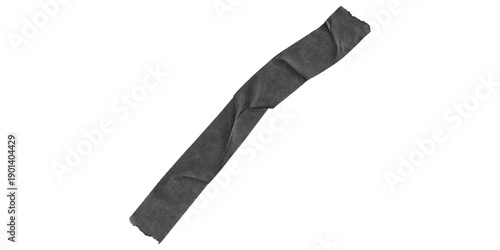 Fototapeta Mysterious dark grey abstract form on deep black background subtle textured mini