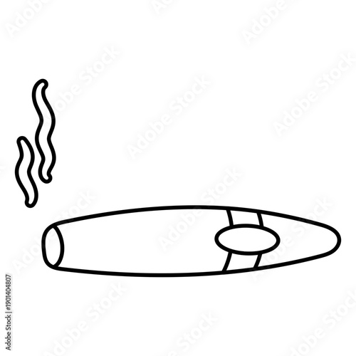 Wild west lit cigar stroke