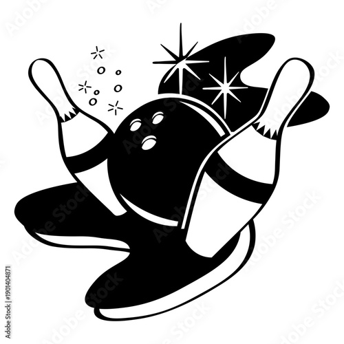 Ball and pins filled stroke