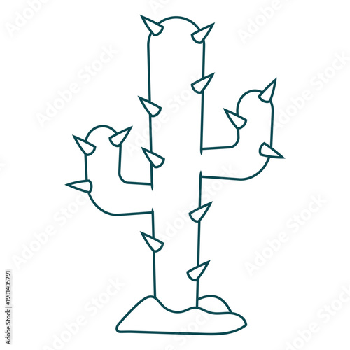 Wild west cactus stroke