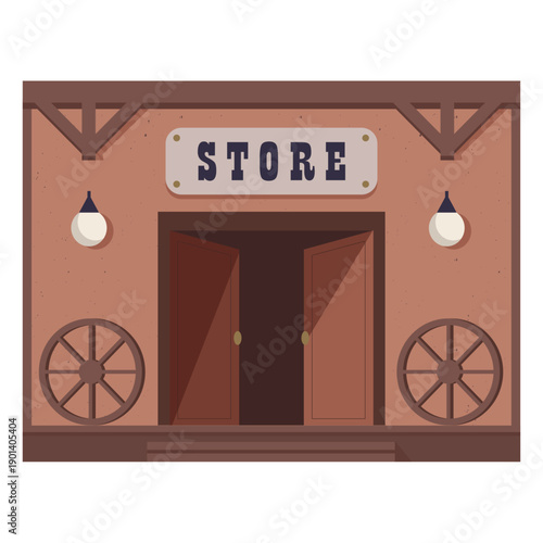 Wld west store color stroke