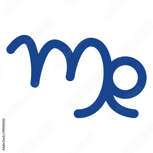 Virgo zodiac sign flat