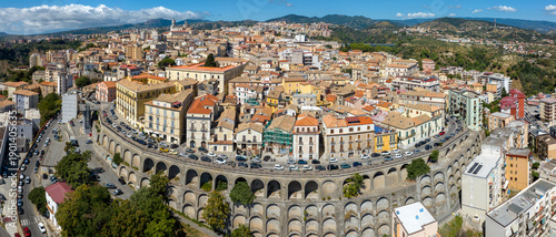 Fotografie Panoramic aerial view of the historic center of Catanzaro, located in southern Italy