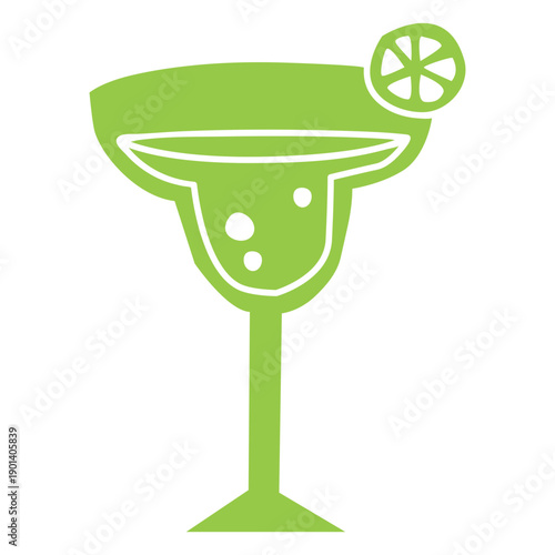 Margarita glass cut out