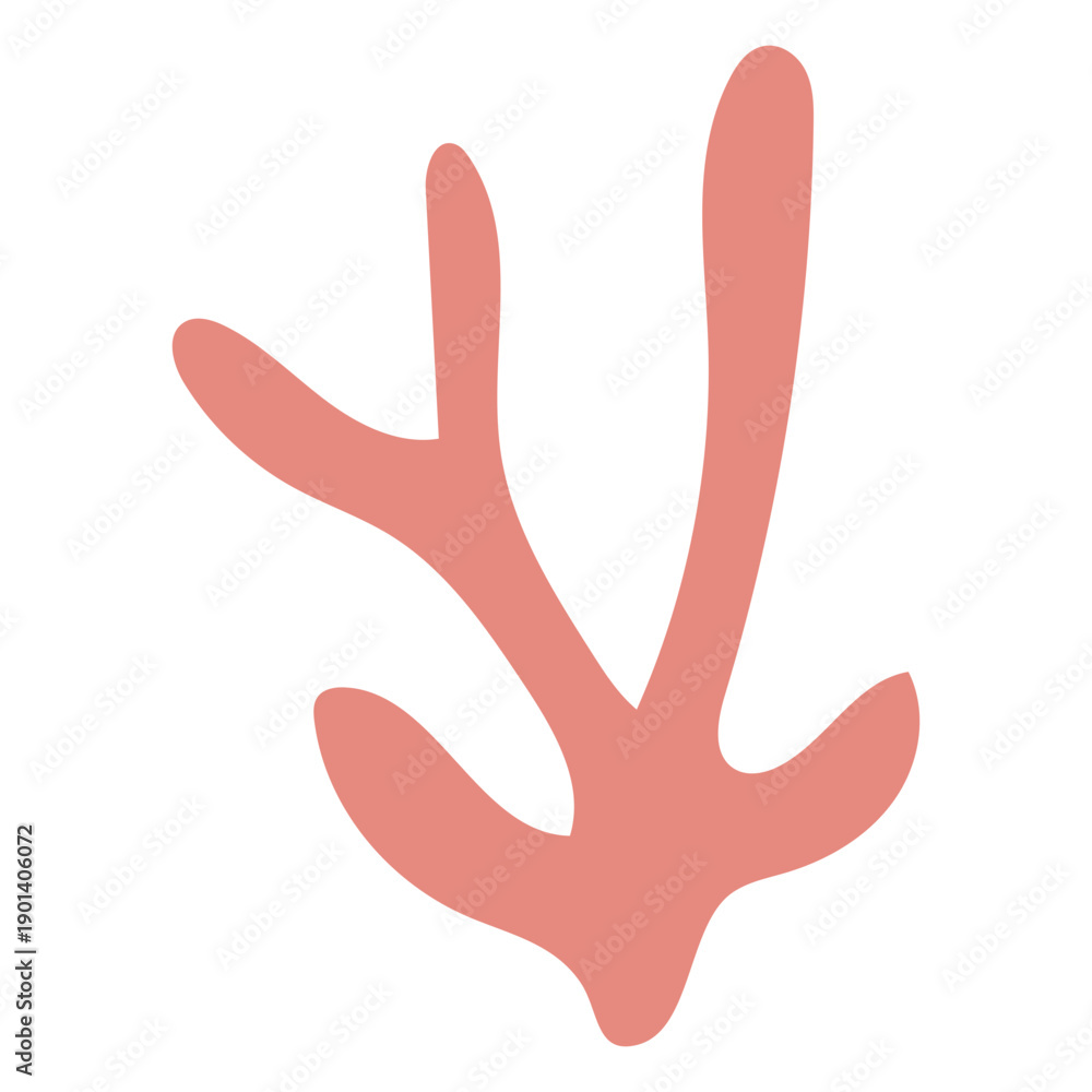 Fototapeta premium Pink plant flat