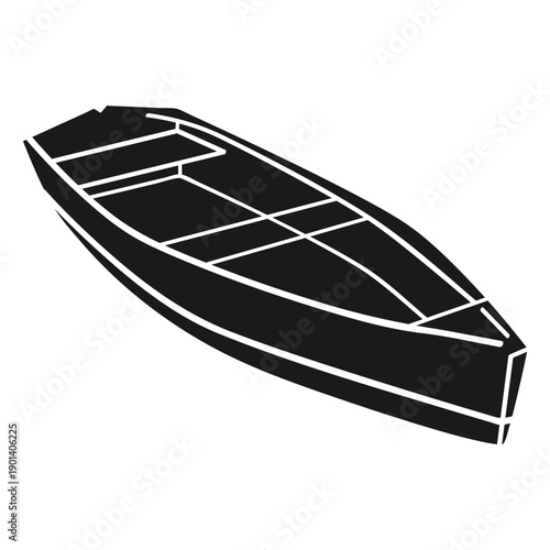Detailed Kayak Silhouette