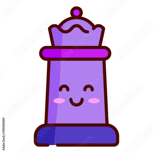 Queen cute chess dark piece color stroke