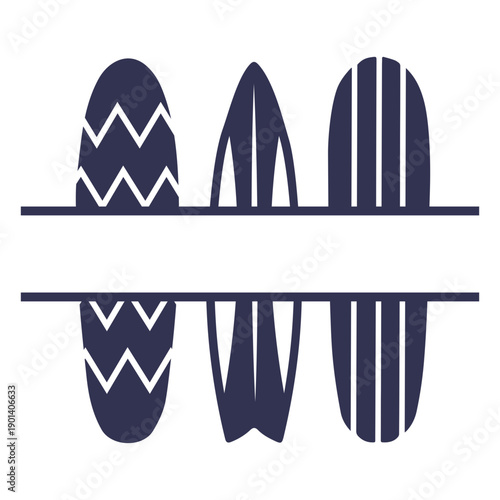 Surfboard blue cut out