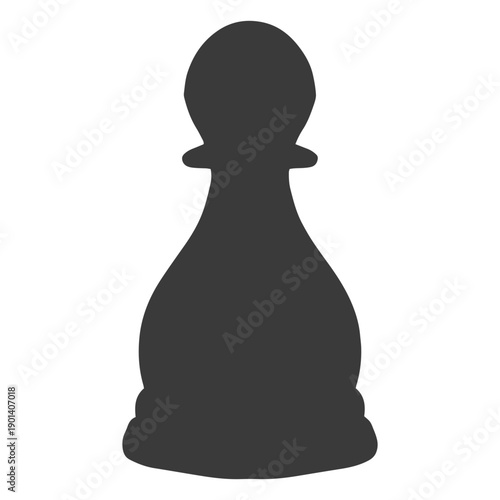 Pawn chess piece simple silhouette