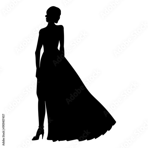 Prom dress silhouette