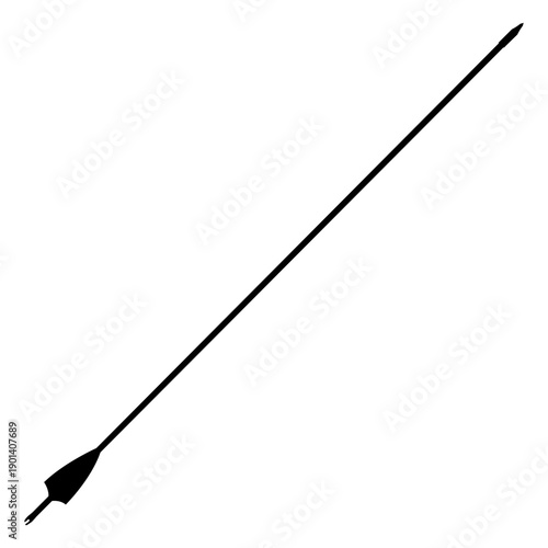 Simple arrow black silhouette