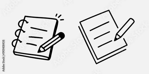 Paper documents icons. Line sumbol. File icon. Folded written paper. Line icon - stock vector